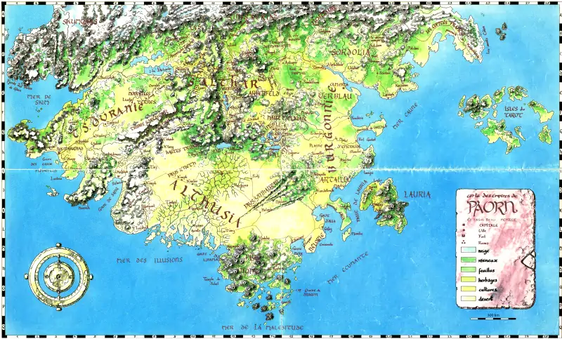 Carte du monde de Paorn