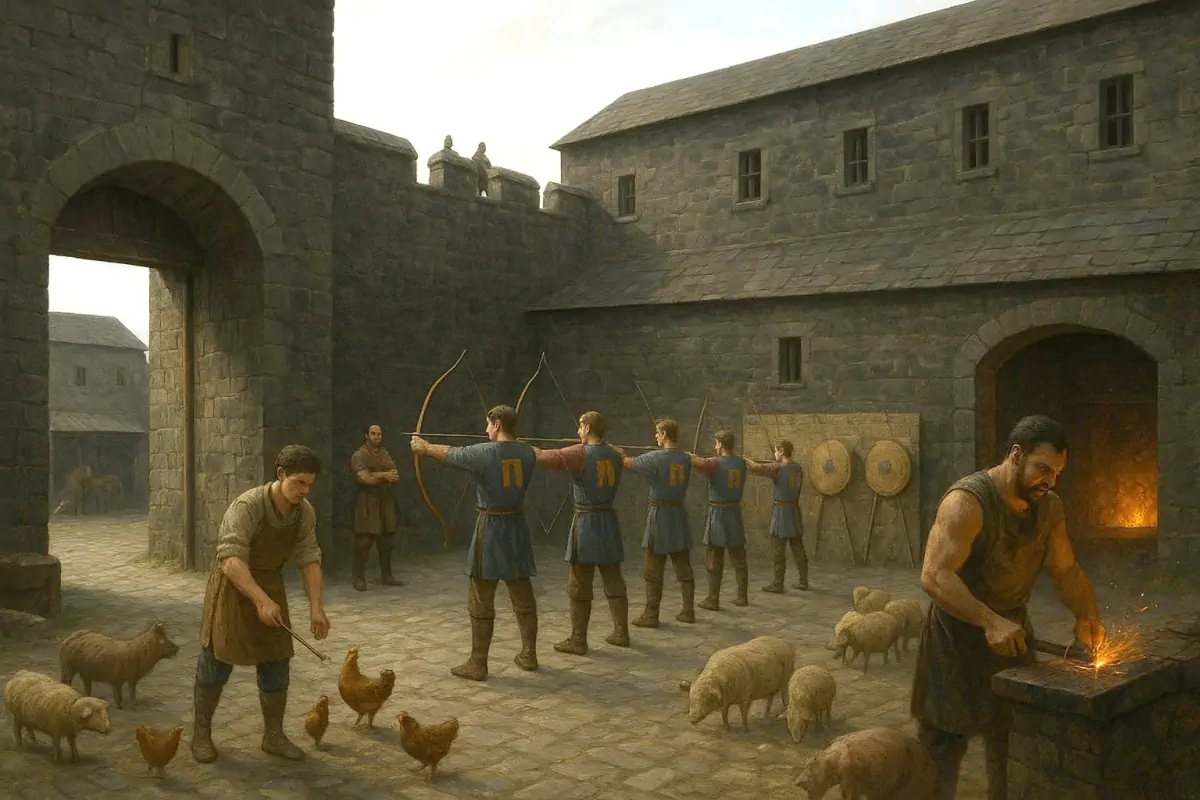 Fort de Leck, vue de la cours