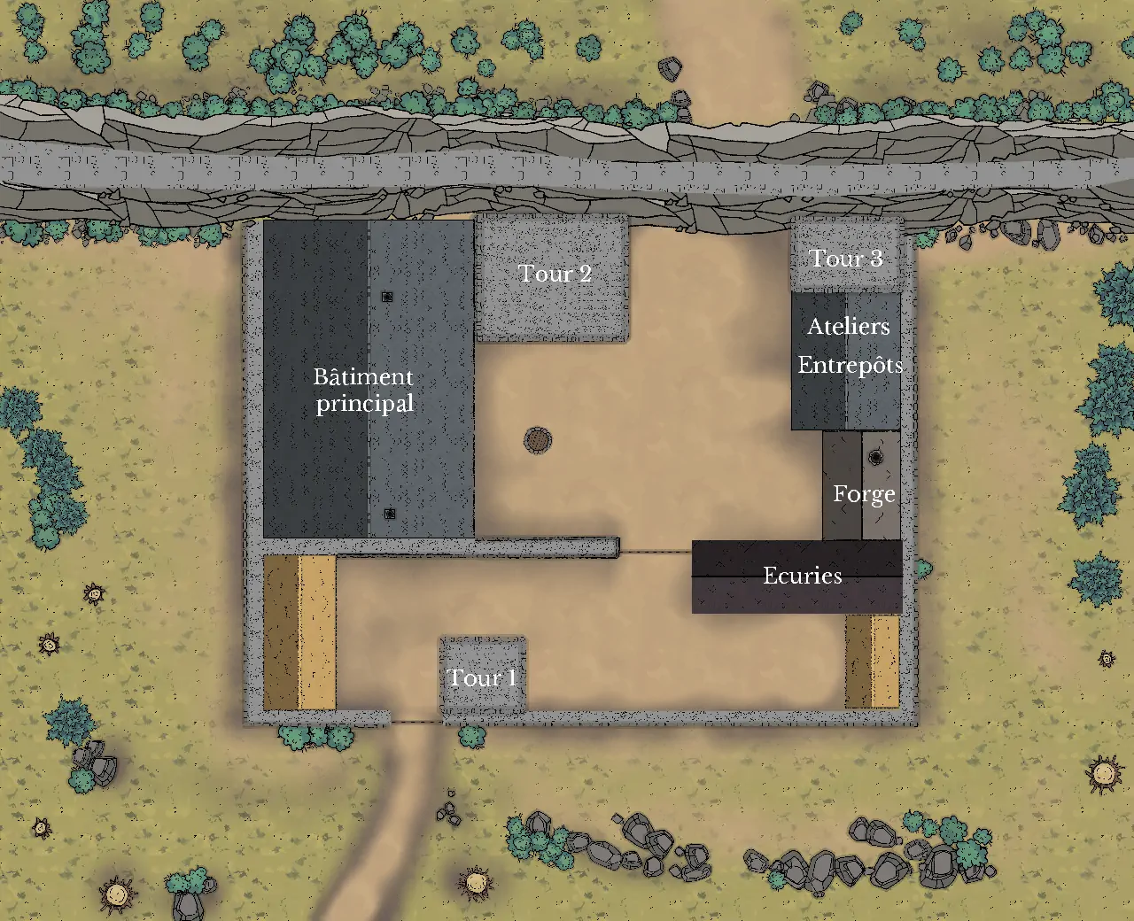 Plan du fort de Leck
