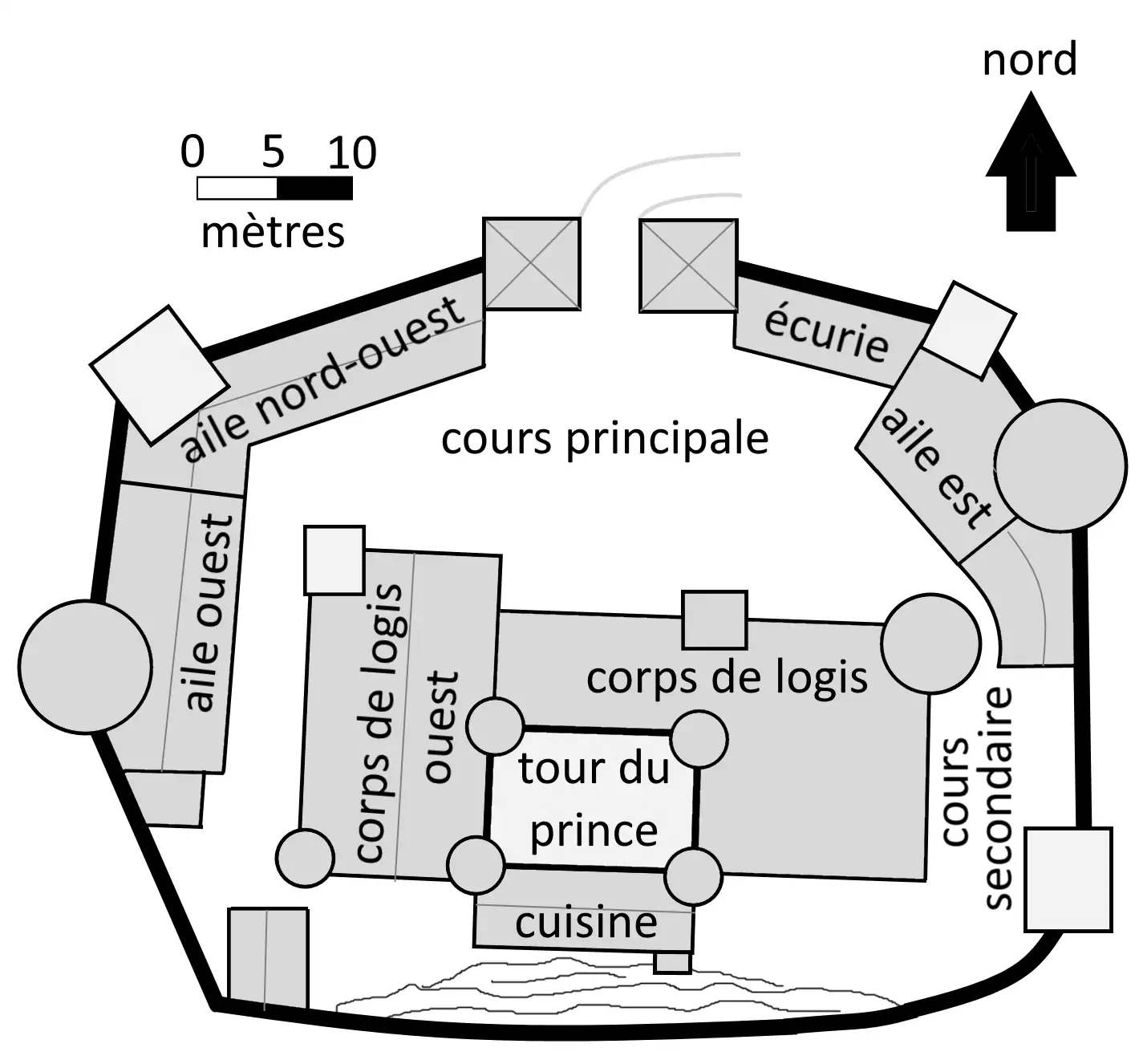 plan du château de Sardam